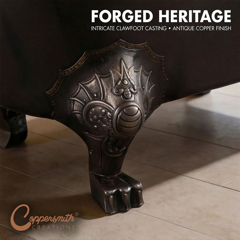 Clawfoot Copper Tub Chinese Style