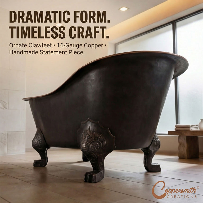 Clawfoot Copper Tub Chinese Style