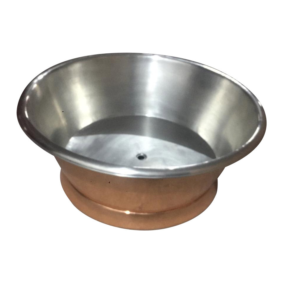 Round Copper Tub Inside Tin Outside Polish Copper