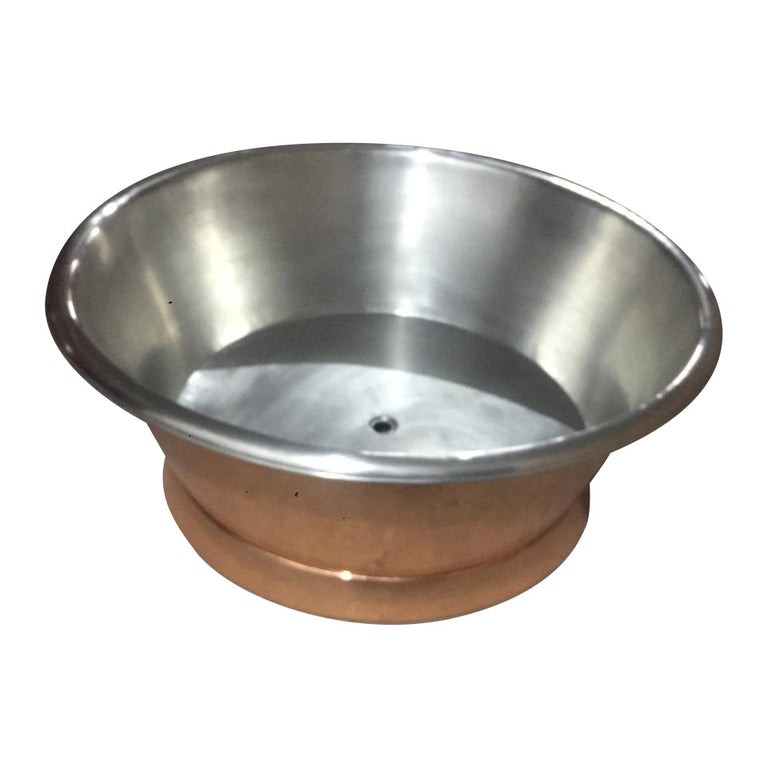 Round Copper Tub Inside Tin Outside Polish Copper