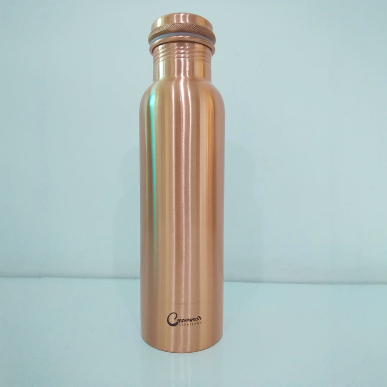 Copper Water Bottle Plain Matt Finish