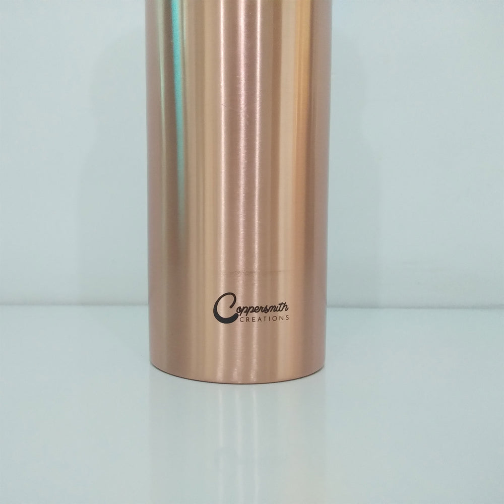 Copper Water Bottle Plain Matt Finish