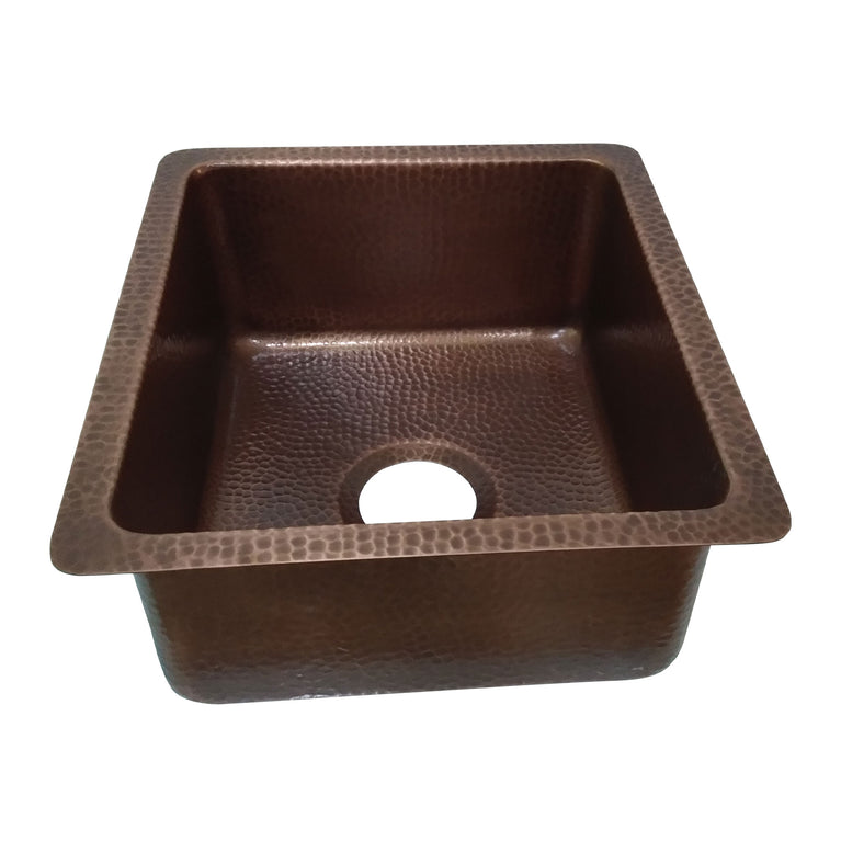 Copper Bar Sink 17.50 x 15.50 x 8 inch