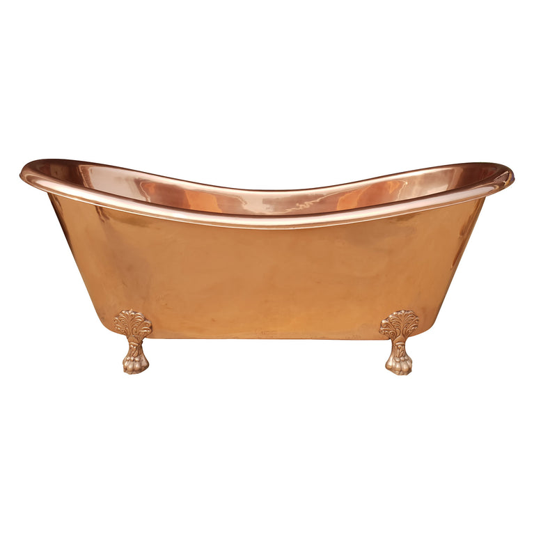 Copper Bathtub Clawfoot Full Copper