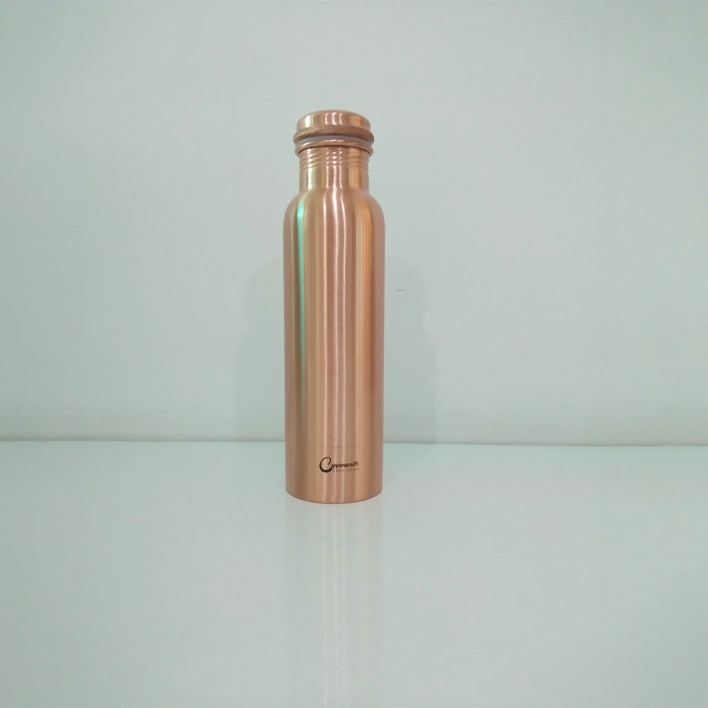 Copper Water Bottle Plain Matt Finish