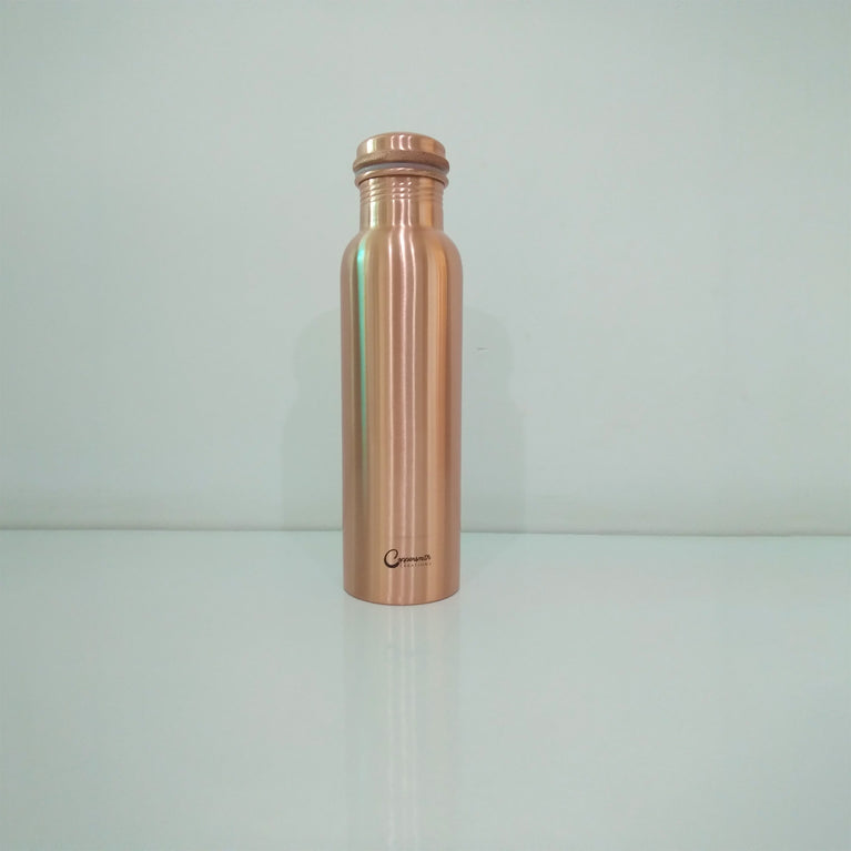 Copper Water Bottle Plain Matt Finish