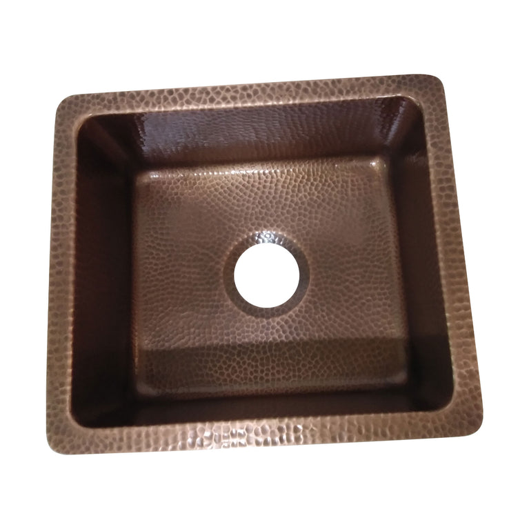 Copper Bar Sink 17.50 x 15.50 x 8 inch