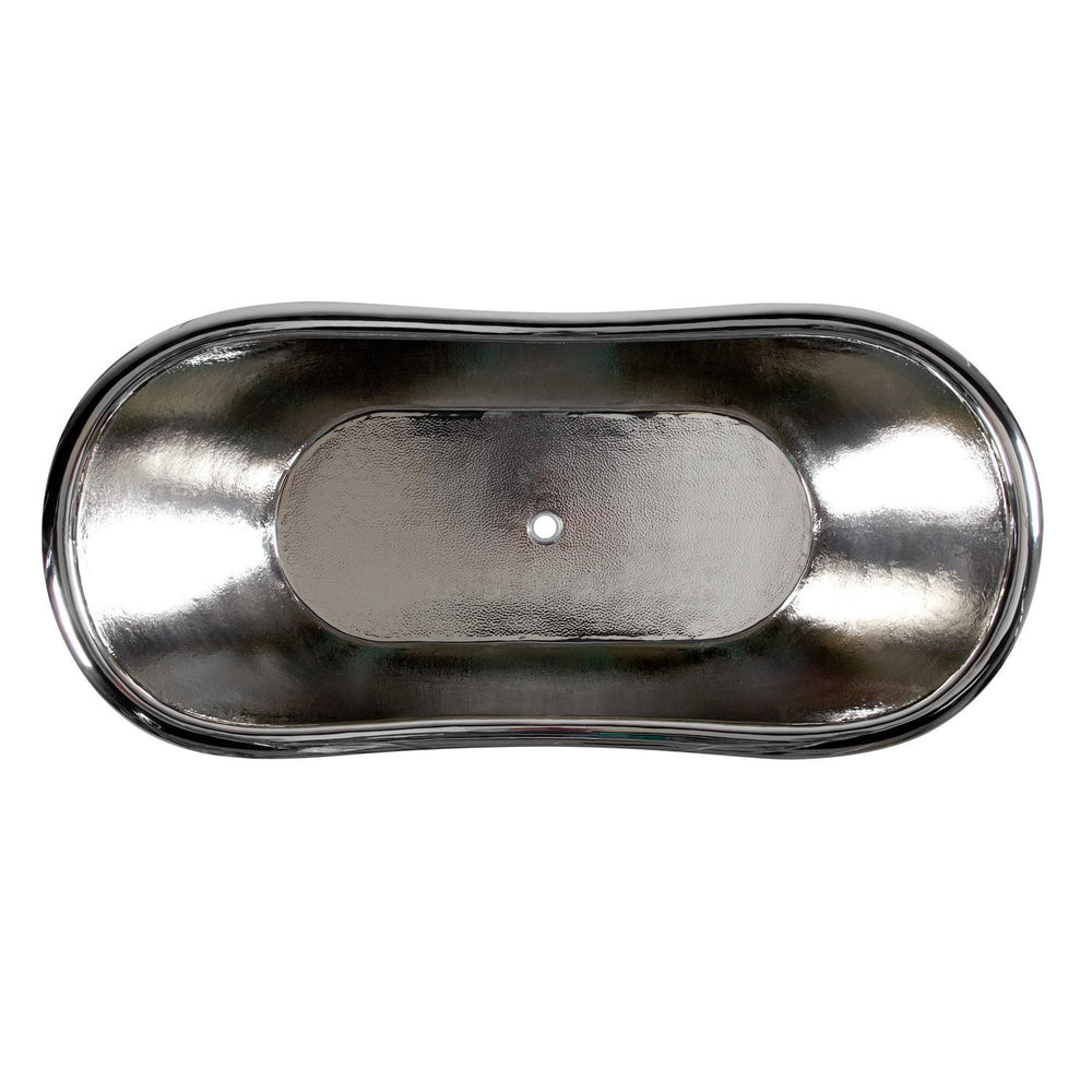 Nickel Interior Copper Bathtub - Coppersmith Creations