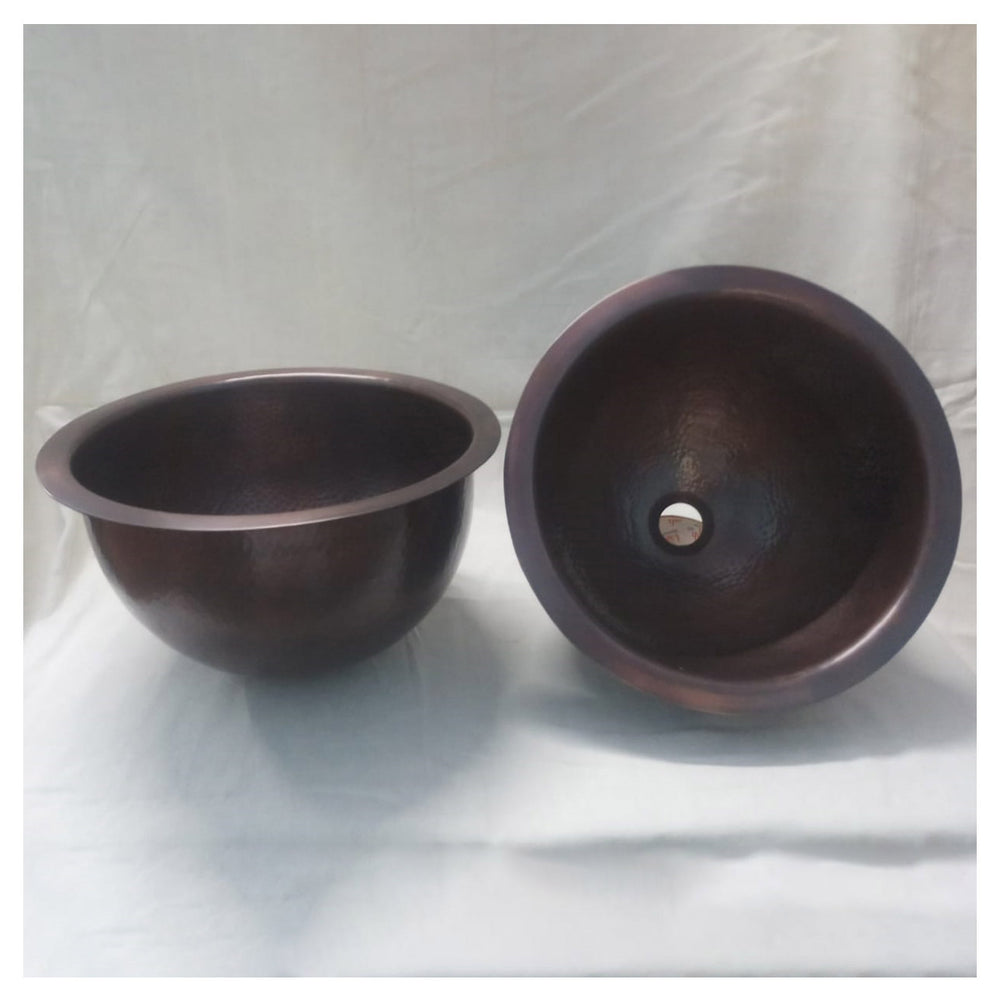 Copper Sink 14x8 Dark Antique