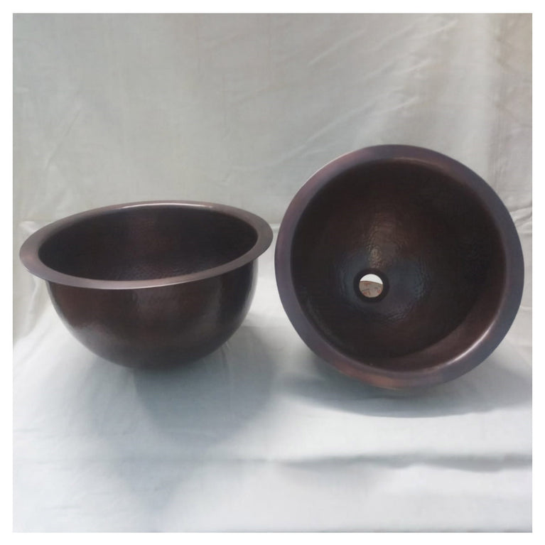 Copper Sink 14x8 Dark Antique