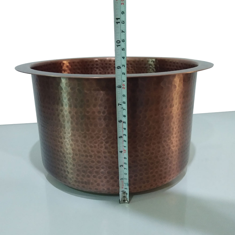 Round Copper Bar Sink 14" x 8"