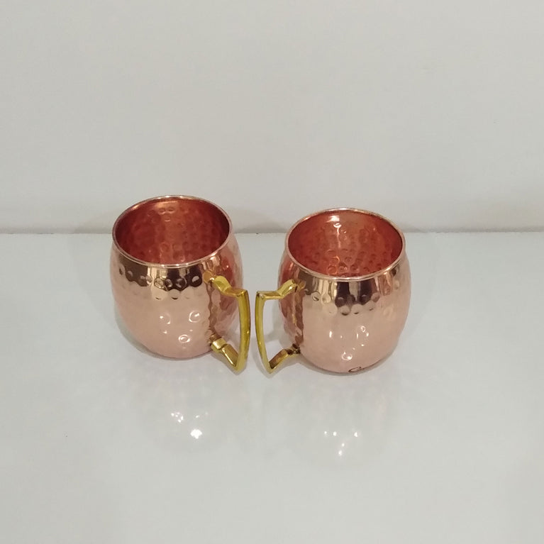 Copper Moscow Mule Mugs Hammered