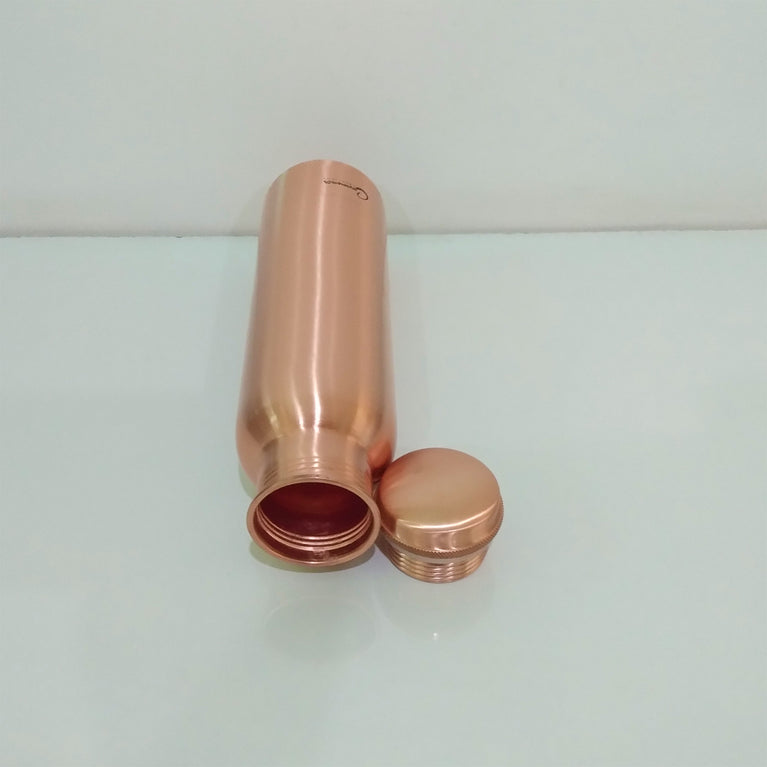 Copper Water Bottle Plain Matt Finish