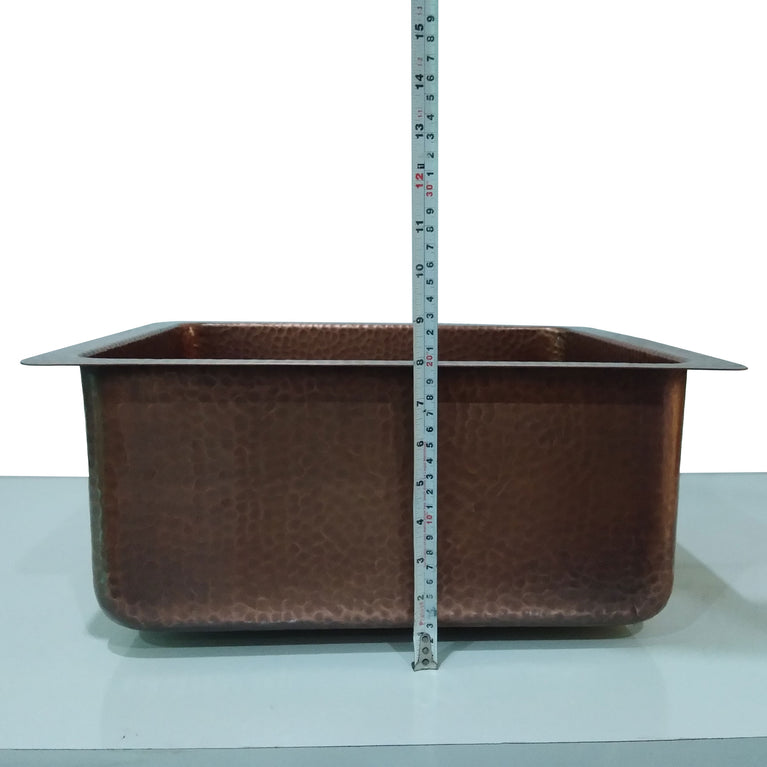 Copper Bar Sink 17.50 x 15.50 x 8 inch