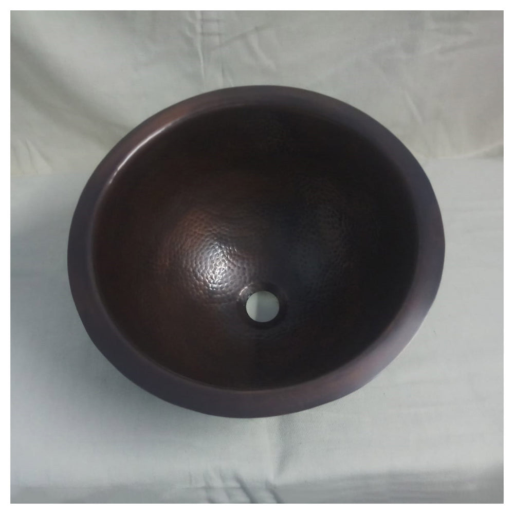 Copper Sink 14x8 Dark Antique