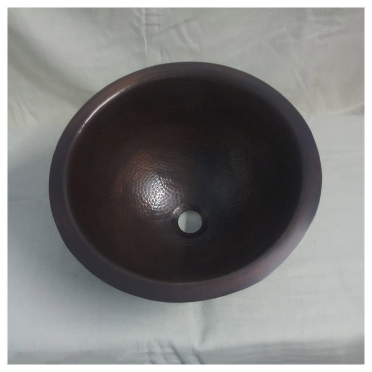 Copper Sink 14x8 Dark Antique