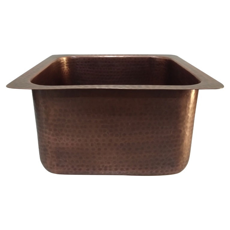 Copper Bar Sink 17.50 x 15.50 x 8 inch