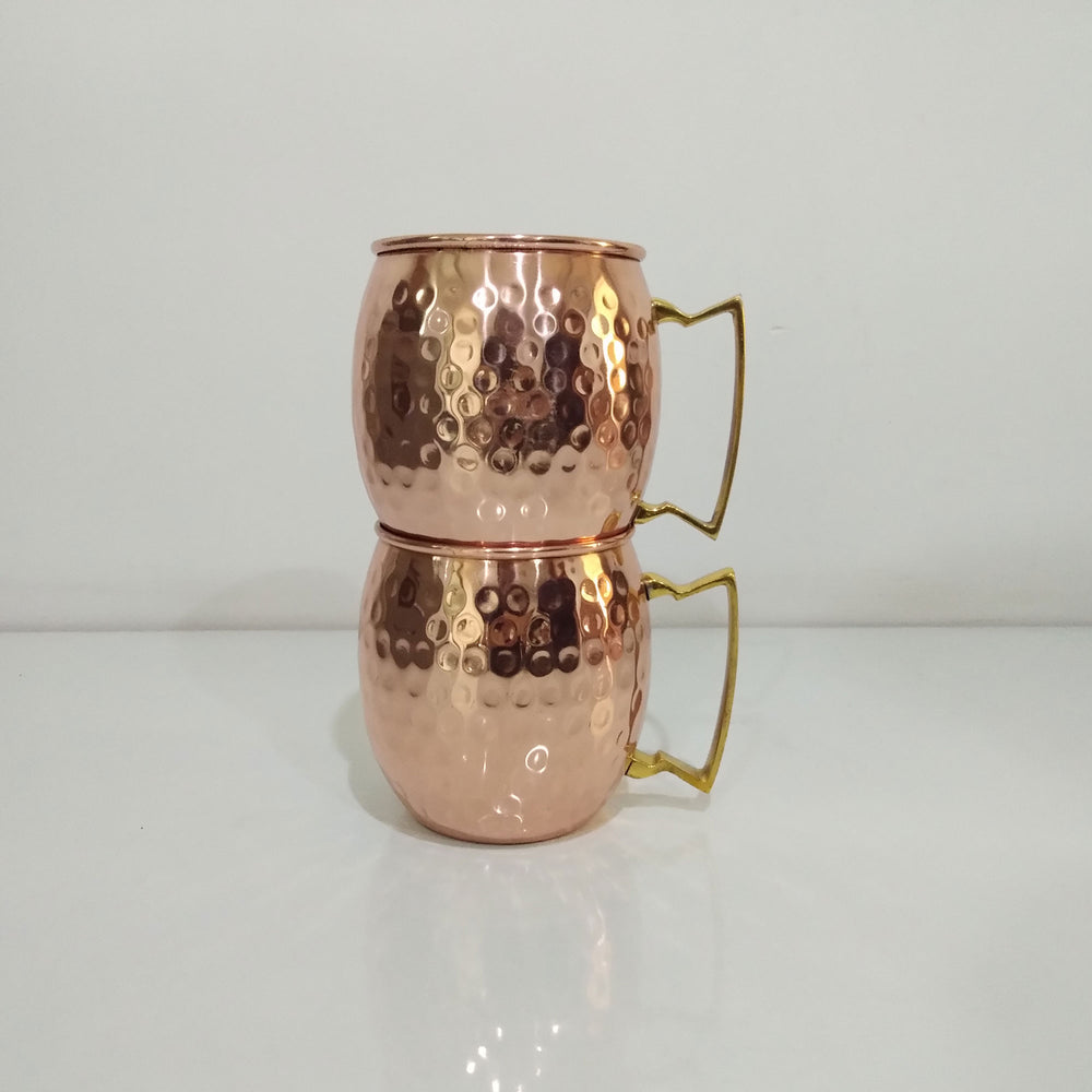 Copper Moscow Mule Mugs Hammered