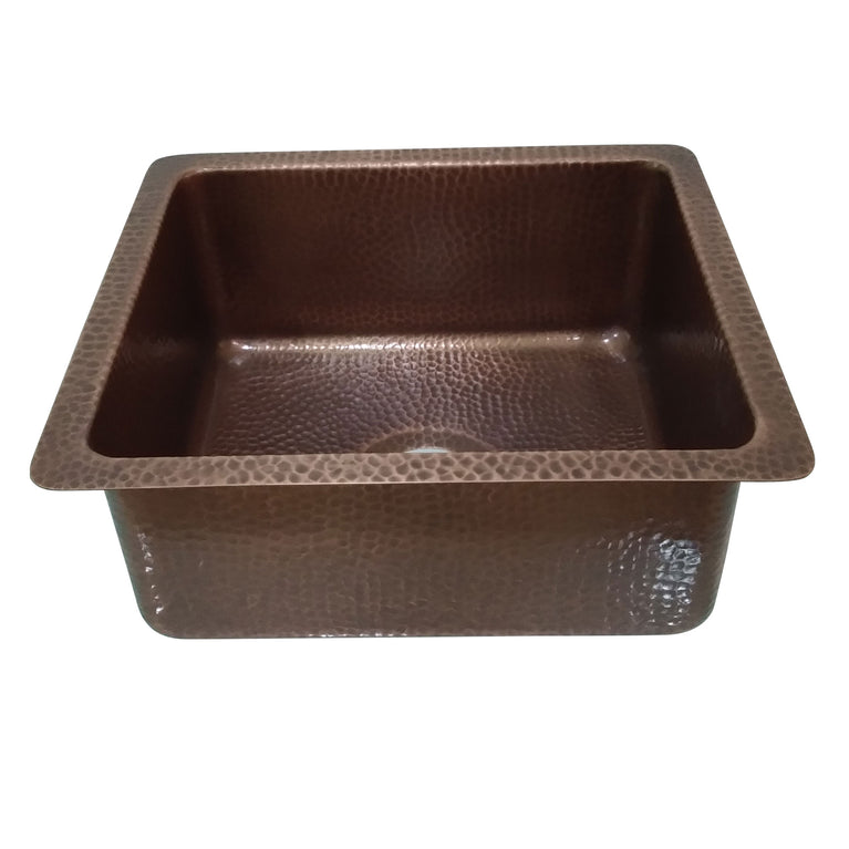 Copper Bar Sink 17.50 x 15.50 x 8 inch