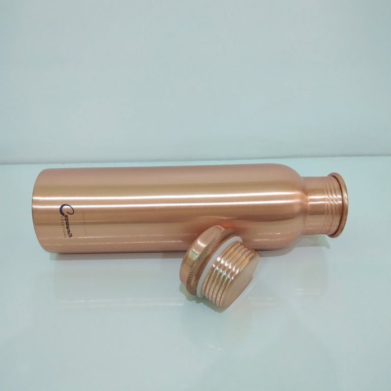 Copper Water Bottle Plain Matt Finish