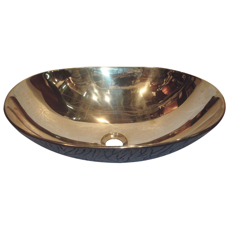Cast Bronze Sink Shiny Yellow