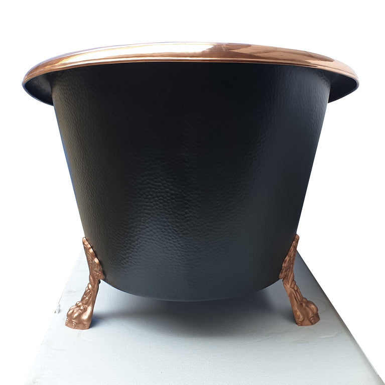 Hammered Clawfoot Copper Bathtub