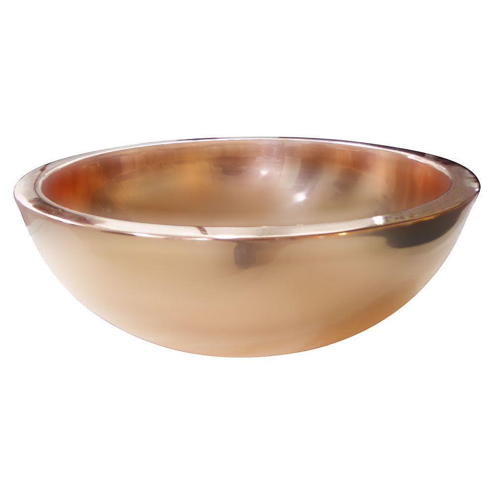 Copper Sink Round Shining Double Wall 16" x 6"