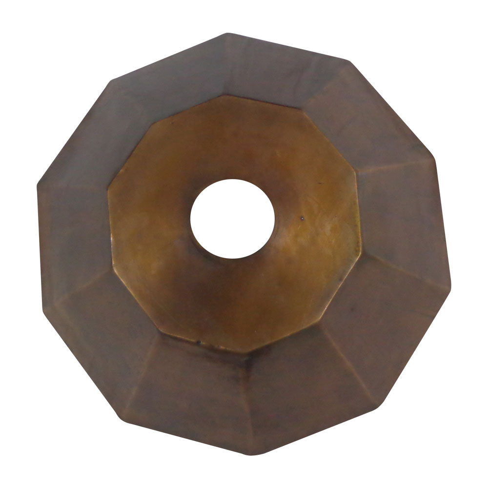 Copper Sink Double Wall Decagon Shape