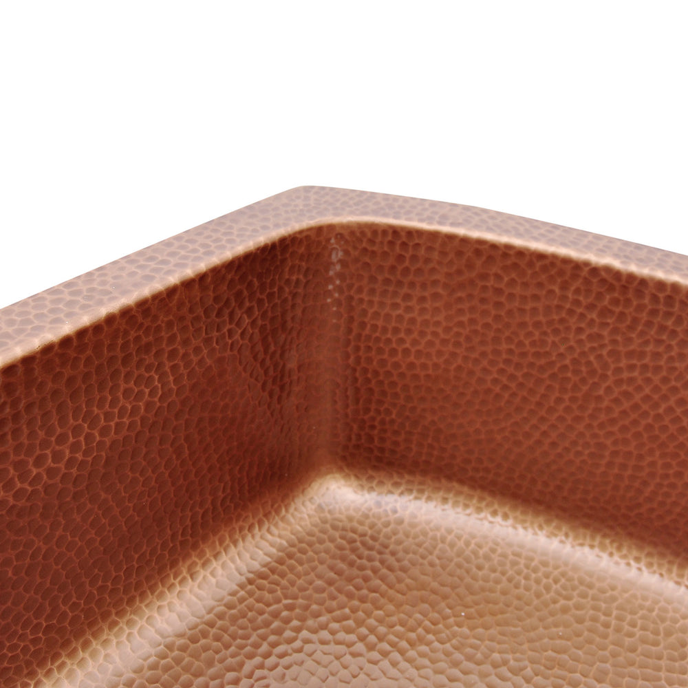 D-Shape Copper Kitchen Sink Single Bowl Front Apron