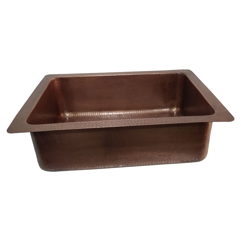 Copper Sink Vine Front Apron 23.50 x 17.50 x 8 inch