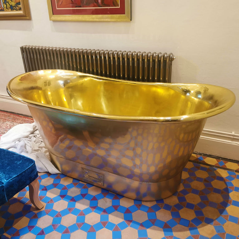 Straight Base Brass Bathtub Full Brass
