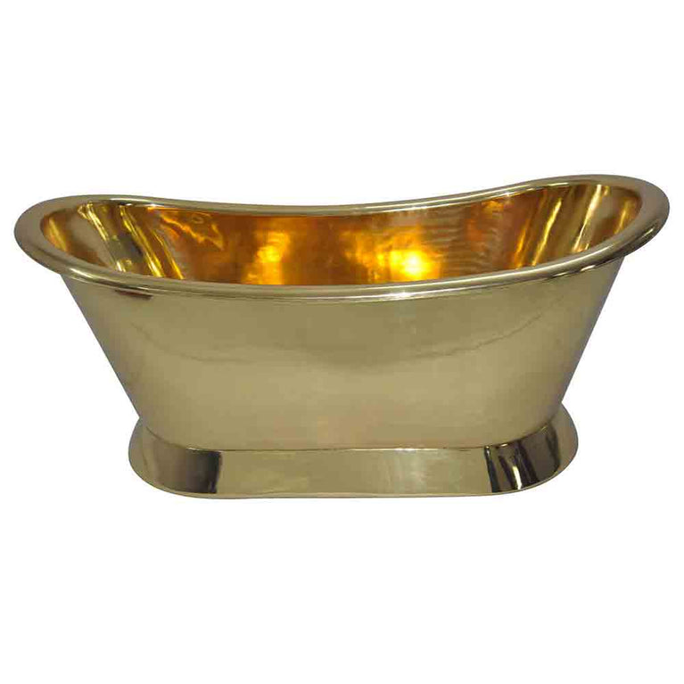 Pedestal Brass Bathtub - Coppersmith Creations
