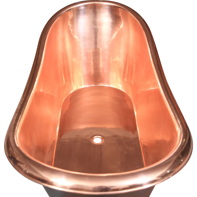 Roll Top Copper Bathtub