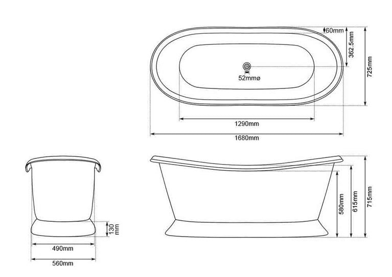 Pedestal Brass Bathtub Nickel Inside