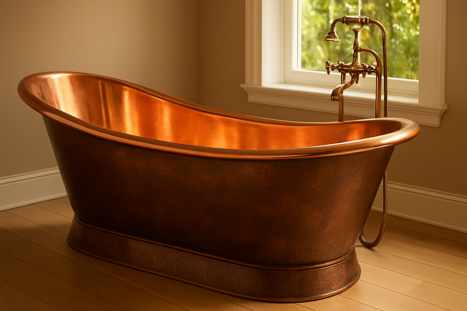 Copper Bathtubs: A Blend of Luxury, Wellness, and Timeless Design