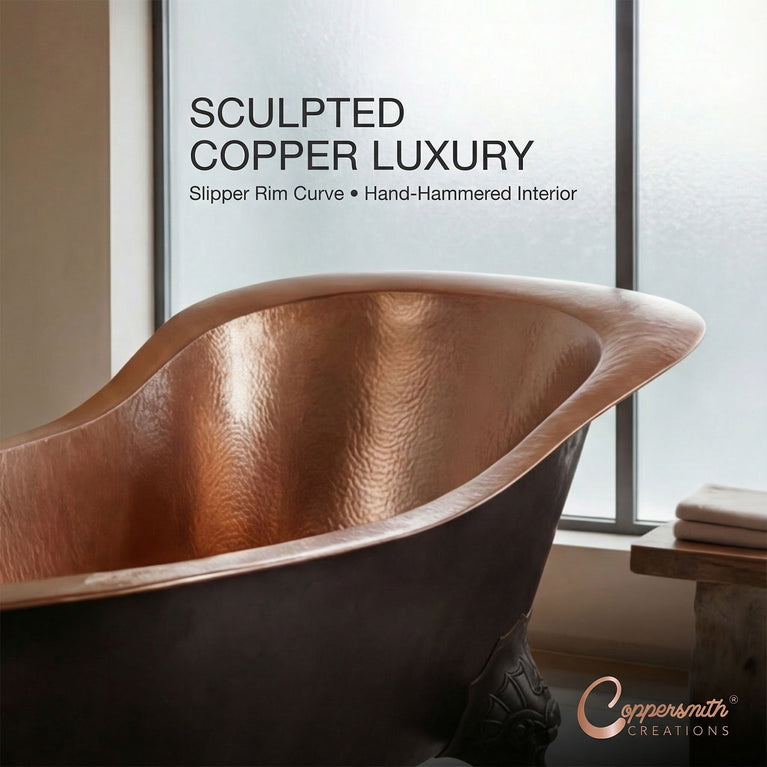 Clawfoot Copper Tub Chinese Style