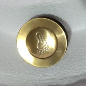 Brass Polished Brass Popup Waste for Bathtubs