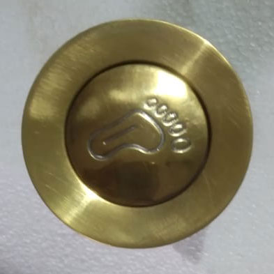 Brass Polished Brass Popup Waste for Bathtubs 