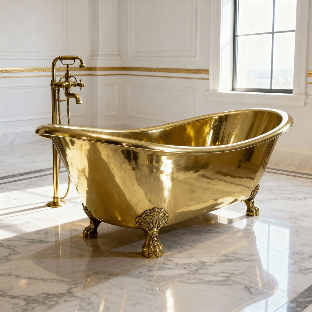 Clawfoot Brass Bathtub
