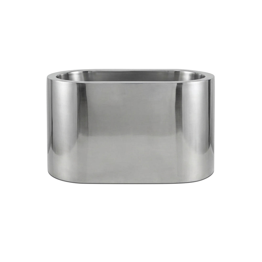 Double Wall Stainless Steel Bathtub with Built-In Dual Seats