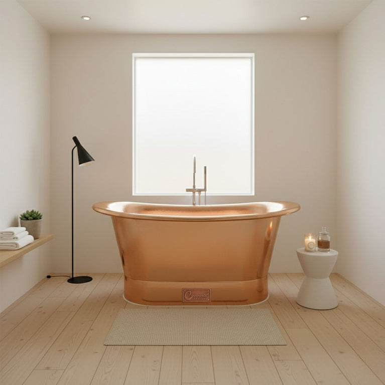 Straight Base Copper Bathtub Full Copper 1500mm