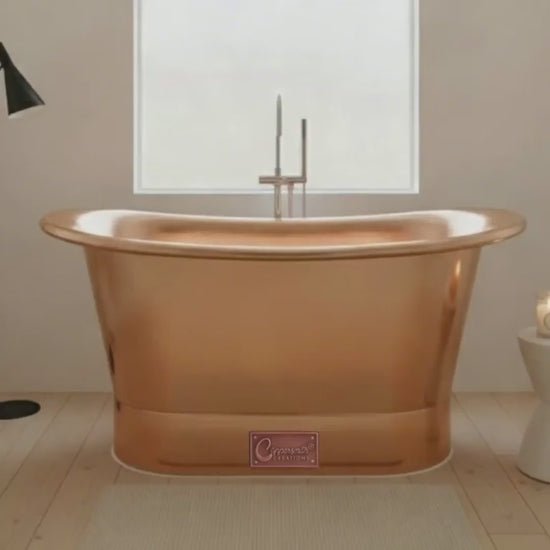 Straight Base Copper Bathtub Full Copper 1500mm