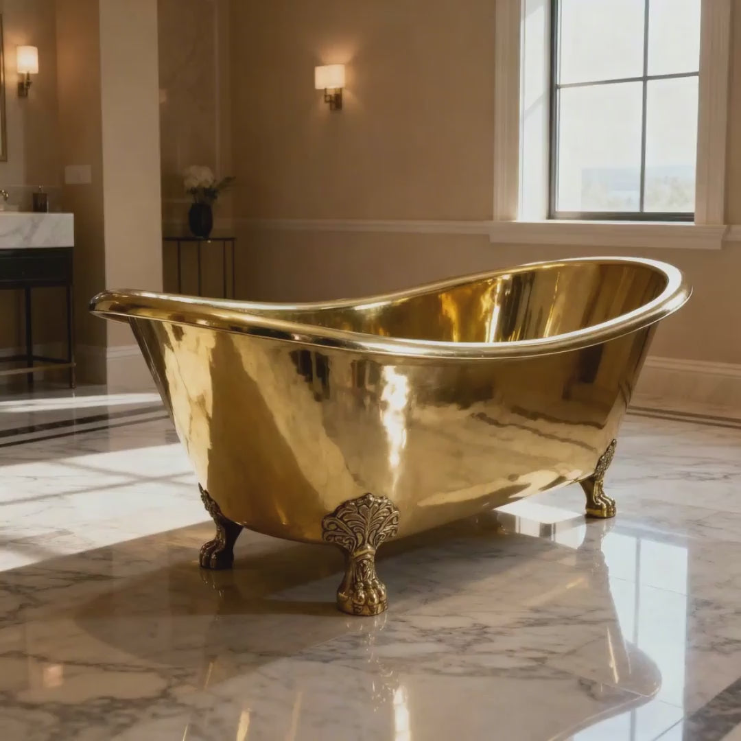 Clawfoot Brass Bathtub
