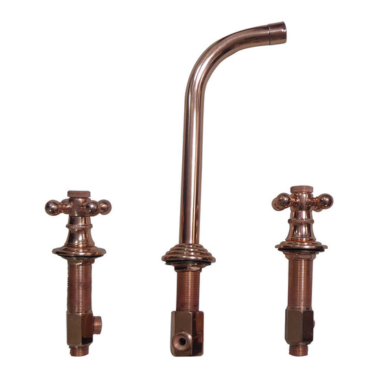 Dixon Copper Finish Wall Mount Faucet - Coppersmith Creations