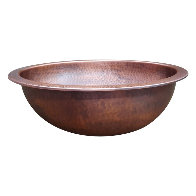 Oval Copper Sink 20 x 15.50 x 6 inch