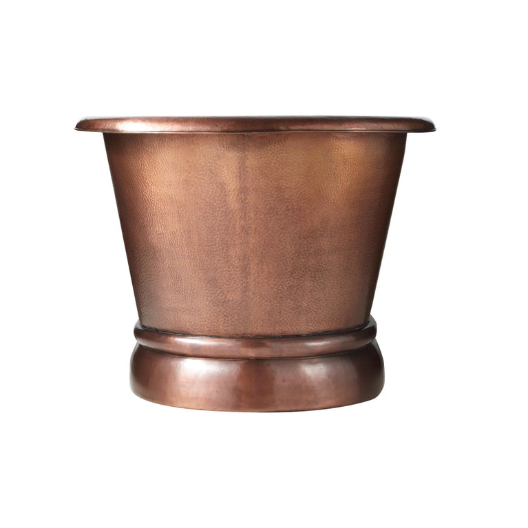 Pedestal Copper Bathtub - Coppersmith Creations