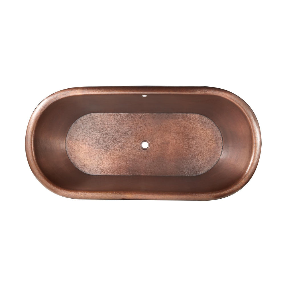 Pedestal Copper Bathtub - Coppersmith Creations