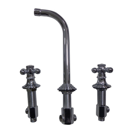 Dixon Chrome Finish Wall Mount Faucet - Coppersmith Creations