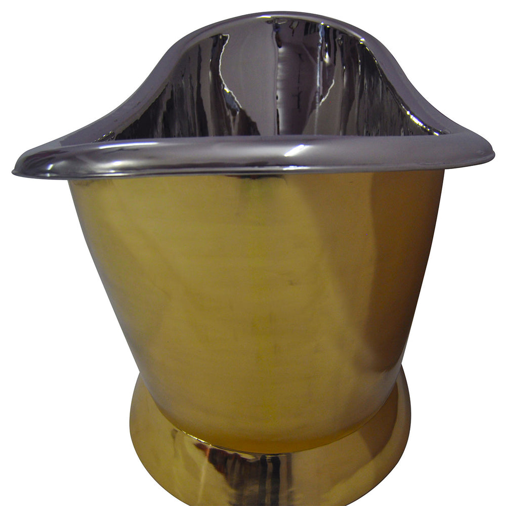 Pedestal Brass Bathtub Nickel Inside