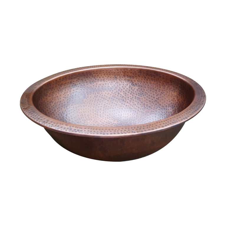 Oval Copper Sink 20 x 15.50 x 6 inch